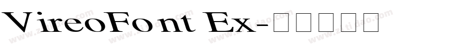 VireoFont Ex字体转换